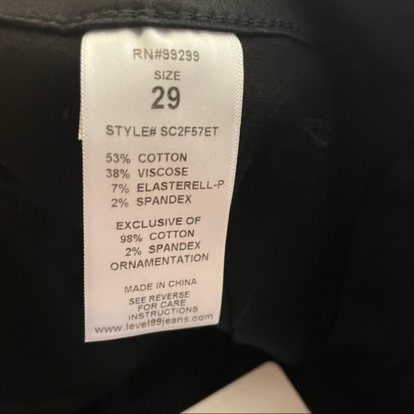 Evereve Level 99 Black Utility Pant Size 29 Black Jogger Jolie Sport Stripe NWT - Picture 8 of 9